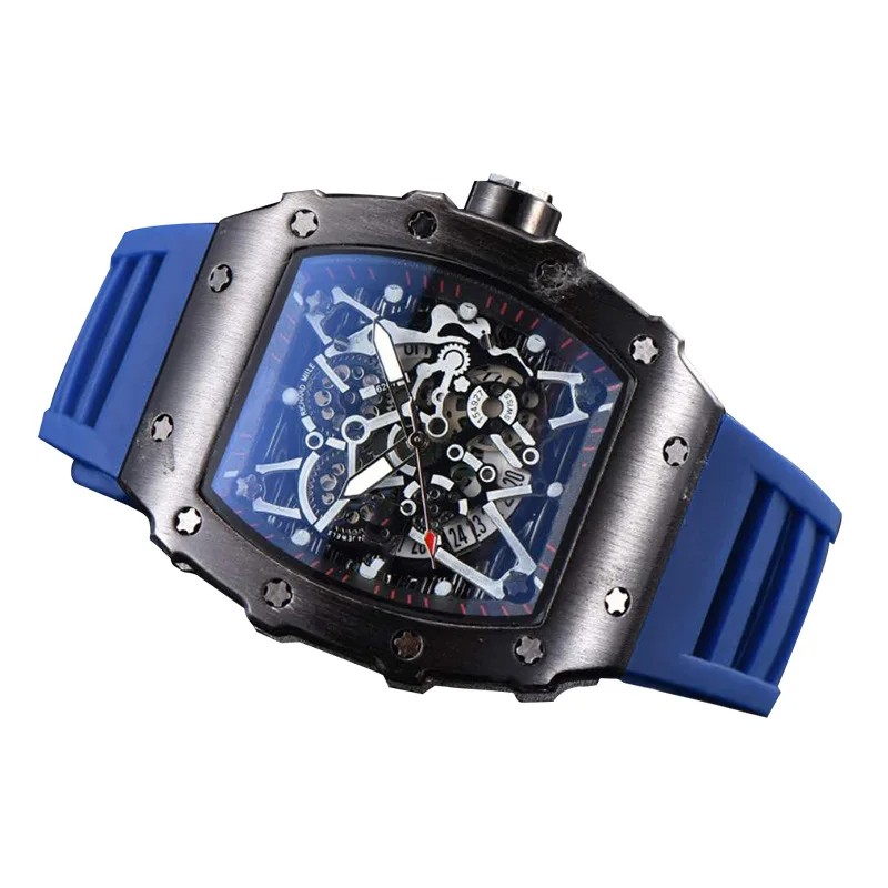New Hollow out Watch Fashion Ghost Quartz Watch Personalized Bucket shaped Men's Watch Richard Authentic
New Hollow out Watch Fashion Ghost Quartz Watch Personalized Bucket shaped Men's Watch Richard Authentic