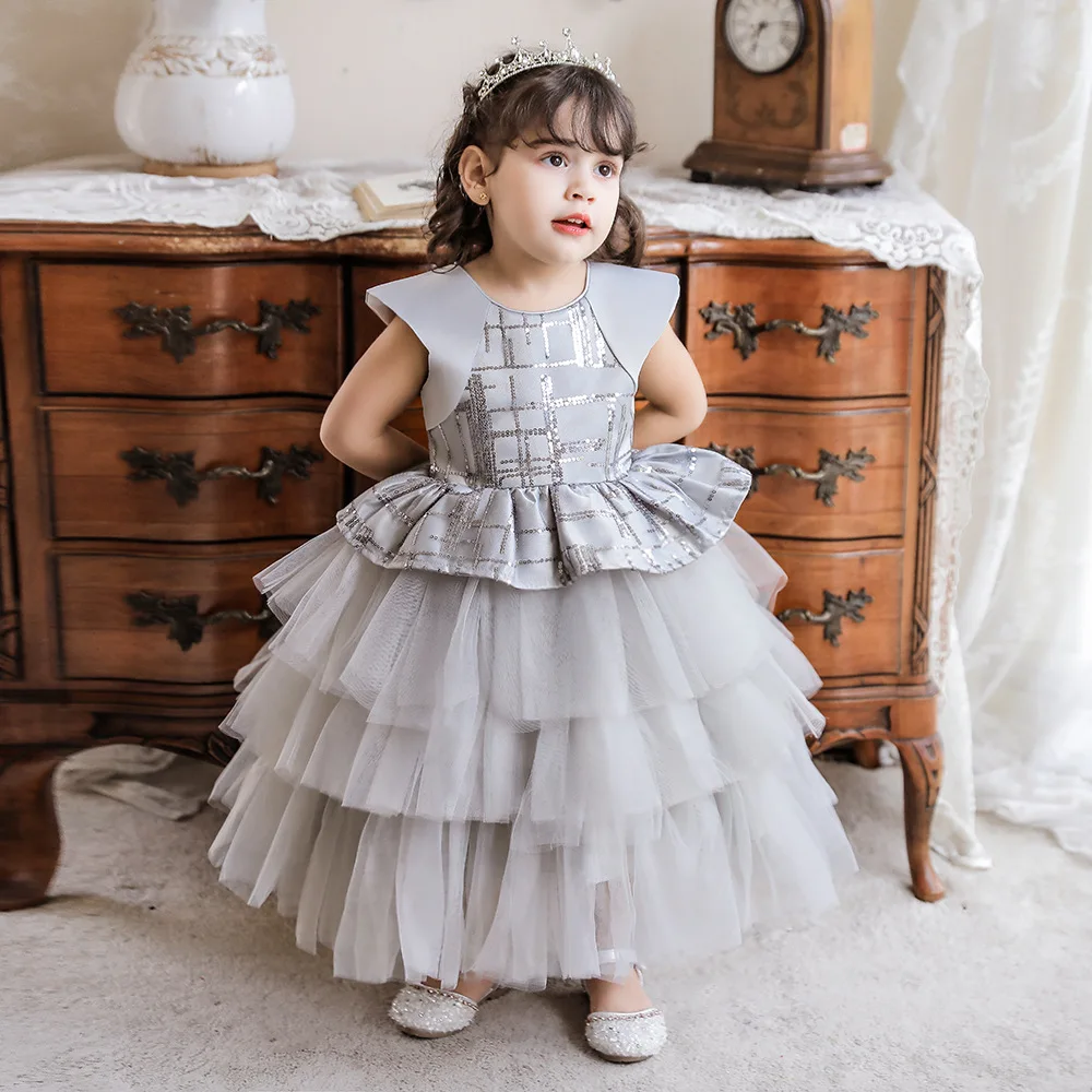 Princess Cap Sleeves 2022 Children Sequins Gowns Elegant Wedding Party Tutu Dress Vestidos Children Grey Tulle Tutu Clothes
Princess Cap Sleeves 2022 Children Sequins Gowns Elegant Wedding Party Tutu Dress Vestidos Children Grey Tulle Tutu Clothes
