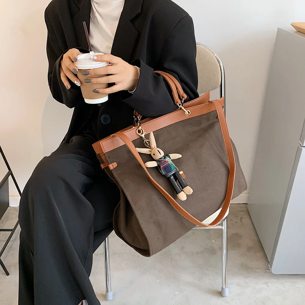 2021 New Large Canvas Tote Fashion Women Shoulder Bag Shopping Bag Environmentally Friendly Female Handbag
2021 New Large Canvas Tote Fashion Women Shoulder Bag Shopping Bag Environmentally Friendly Female Handbag