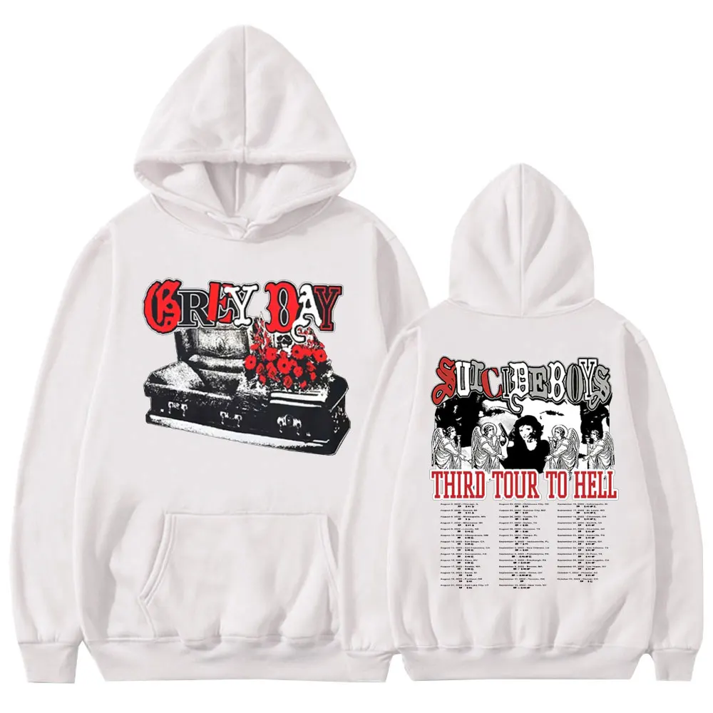 Толстовка Rapper $ uicideboy $ Grey с капюшоном для повседневного турнира для мужчин и женщин, уличная одежда оверсайз, флисовый тренировочный костюм ...
Толстовка Rapper $ uicideboy $ Grey с капюшоном для повседневного турнира для мужчин и женщин, уличная одежда оверсайз, флисовый тренировочный костюм ...