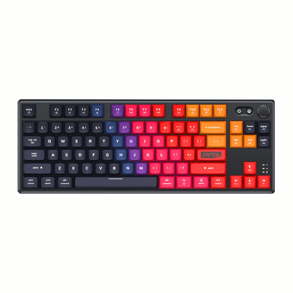Tri-mode RGB hotswap E-sports TKL mechanical keyboard with knob and multimedia keys
Tri-mode RGB hotswap E-sports TKL mechanical keyboard with knob and multimedia keys
