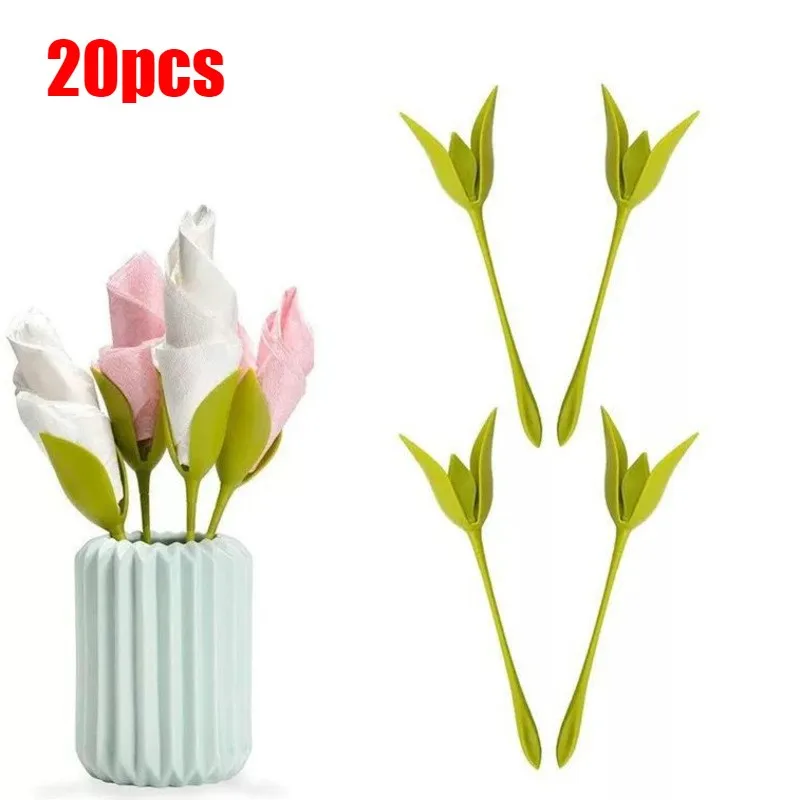 20pcs Creative Plastic Rose Flower Napkin Holder Collecting Towel Holder Roll Flower Buds Serviette Decor Table Arrangements
20pcs Creative Plastic Rose Flower Napkin Holder Collecting Towel Holder Roll Flower Buds Serviette Decor Table Arrangements