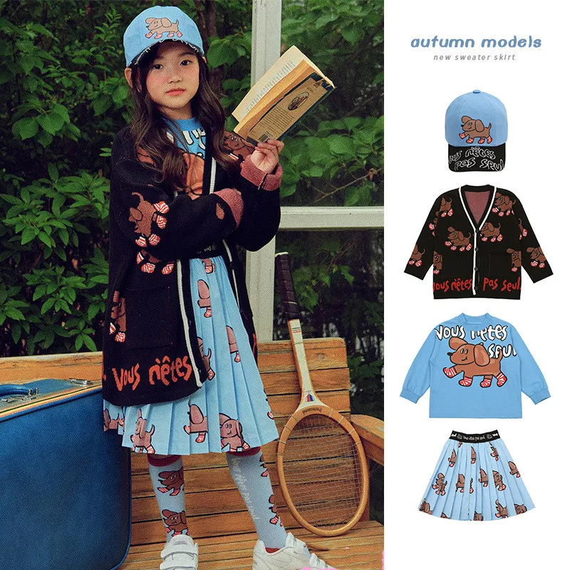 Korean Children's Clothings Sweater Sweatshirts Dress For Kid's Girls Boys Knitted Dog Printed Sweaters Skirts From 2 to 7 Years
Korean Children's Clothings Sweater Sweatshirts Dress For Kid's Girls Boys Knitted Dog Printed Sweaters Skirts From 2 to 7 Years