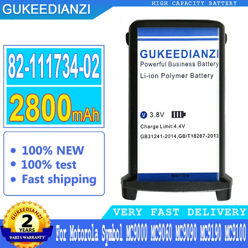 2800mAh High Capacity Battery 82-111734-02 8211173402 For Motorola Symbol MC9000 MC9060 MC9090 MC9190 MC9100 Li-polym Bateria
2800mAh High Capacity Battery 82-111734-02 8211173402 For Motorola Symbol MC9000 MC9060 MC9090 MC9190 MC9100 Li-polym Bateria