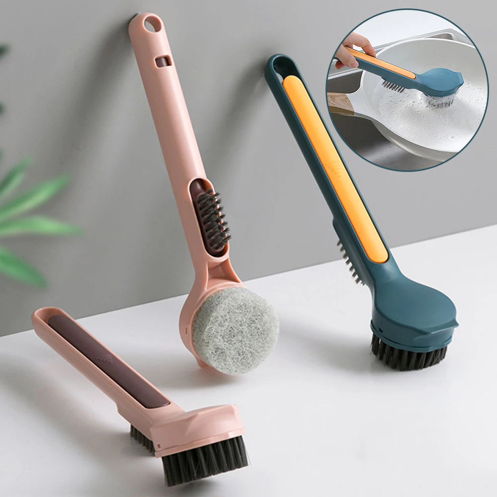 Dishwashing Sponge Brush Pots Cup Bowl Scrubbers Household Cleaning Tools Long Handle Multi-Purpose Washing Up Brush RERI889
Dishwashing Sponge Brush Pots Cup Bowl Scrubbers Household Cleaning Tools Long Handle Multi-Purpose Washing Up Brush RERI889