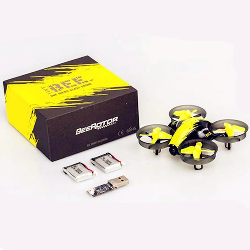 

TINYBEE Betaflight F3 5.8G 40CH 600TVL FOV130 0716 1S Brushed FPV Tinywhoop Indoor Drones BNF with 2PCS 20C 300mAh 1S Battery