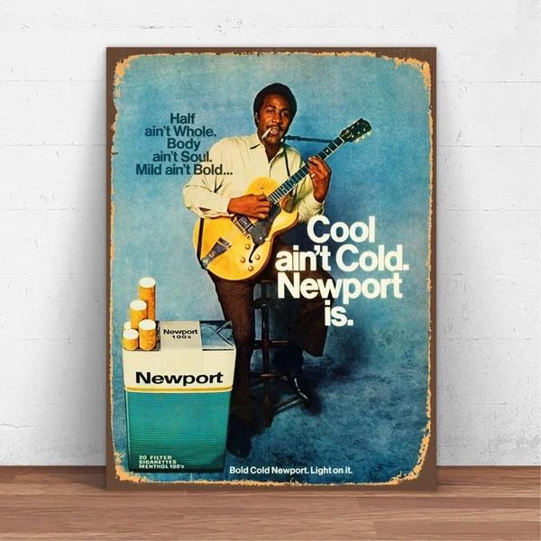 Cool Ain't Cold Newport Cigarette Ad Metal Tin Sign Vintage Retro Style Metal Sign Wall Sign Wall Decor Poster Bar/Pub
Cool Ain't Cold Newport Cigarette Ad Metal Tin Sign Vintage Retro Style Metal Sign Wall Sign Wall Decor Poster Bar/Pub