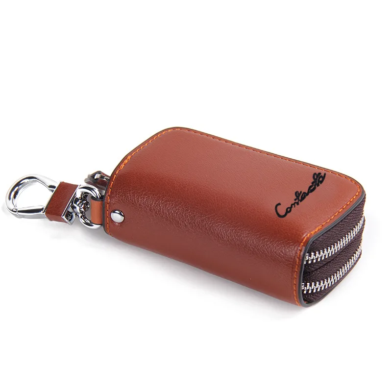 Genuine Leather Key Holder Casual Multifunctional Double Zipper Car Key Holder for Gifting
Genuine Leather Key Holder Casual Multifunctional Double Zipper Car Key Holder for Gifting