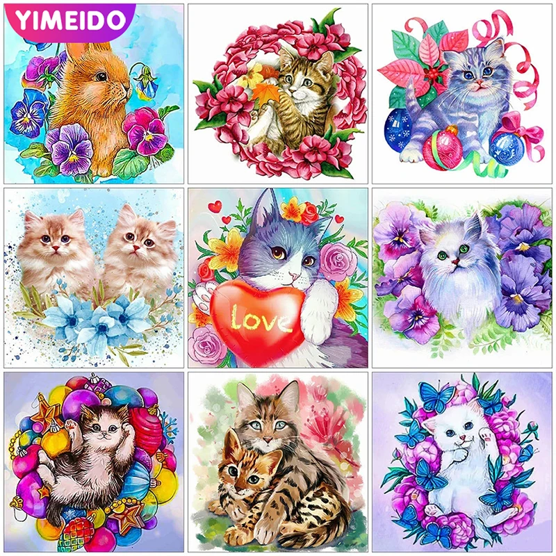 YIMEIDO AB Diamond Painting Cat Flower rabbit Handmade Gift Diamond Embroidery Animals Mosaic Home Decor Picture Of Rhinestones
YIMEIDO AB Diamond Painting Cat Flower rabbit Handmade Gift Diamond Embroidery Animals Mosaic Home Decor Picture Of Rhinestones