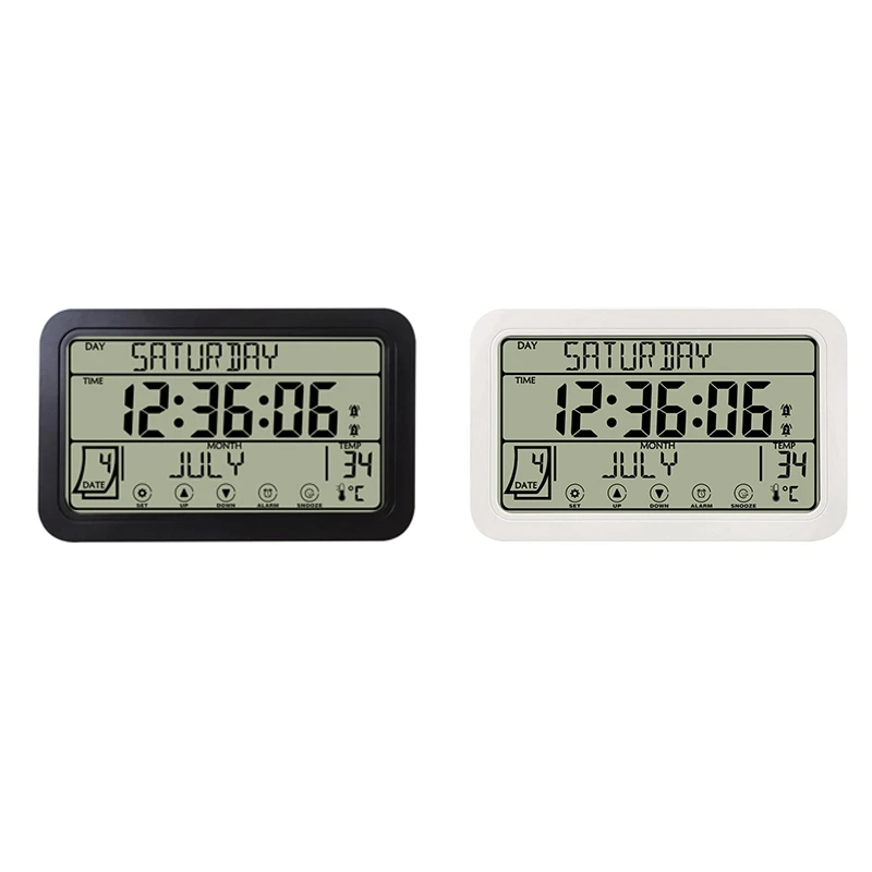 HOT SALE Digital Wall Clock, Digital Clock Battery Operated, 8Inch Desk Clock With Temperature Humidity Day Date For Home
HOT SALE Digital Wall Clock, Digital Clock Battery Operated, 8Inch Desk Clock With Temperature Humidity Day Date For Home