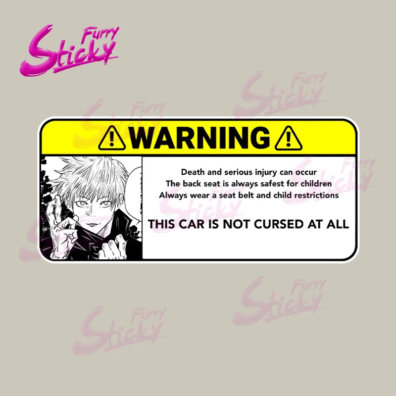 Furry Sticky Anime Warning Mark & Signs Car Sticker Decal for Car Accessories Laptop Helmet Trunk
Furry Sticky Anime Warning Mark & Signs Car Sticker Decal for Car Accessories Laptop Helmet Trunk