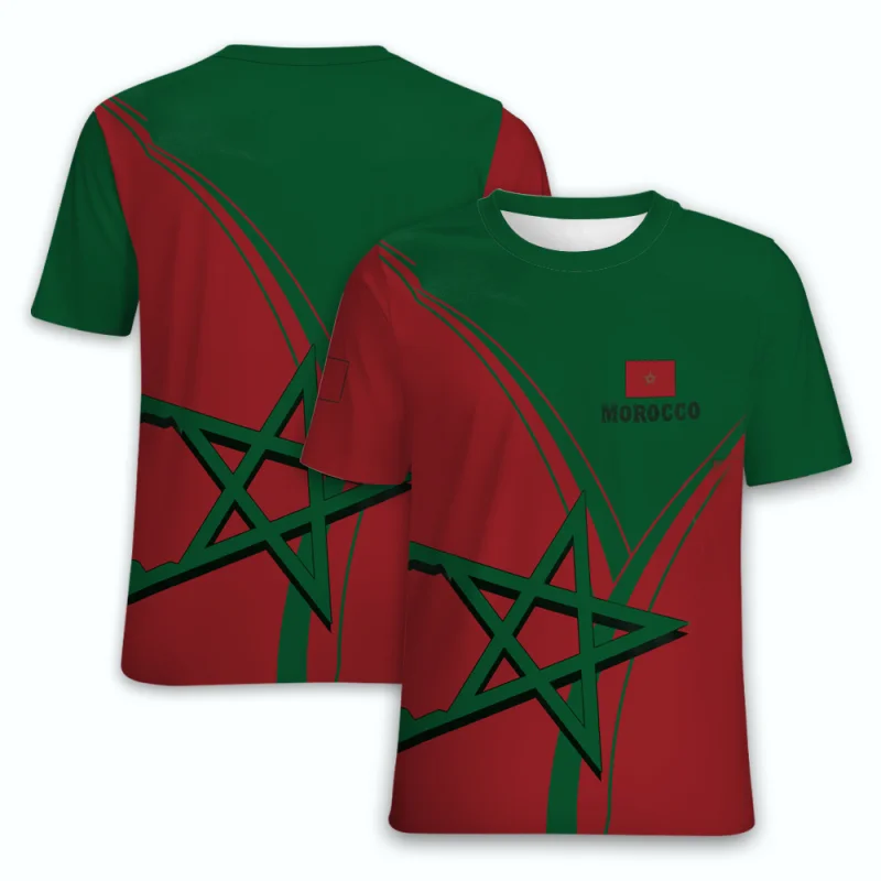 Morocco National Emblem Flag Print Summer Men's O-Neck T-shirt Casual Short Sleeve Oversized T Shirts Fashion Trend Men Clothing
Morocco National Emblem Flag Print Summer Men's O-Neck T-shirt Casual Short Sleeve Oversized T Shirts Fashion Trend Men Clothing