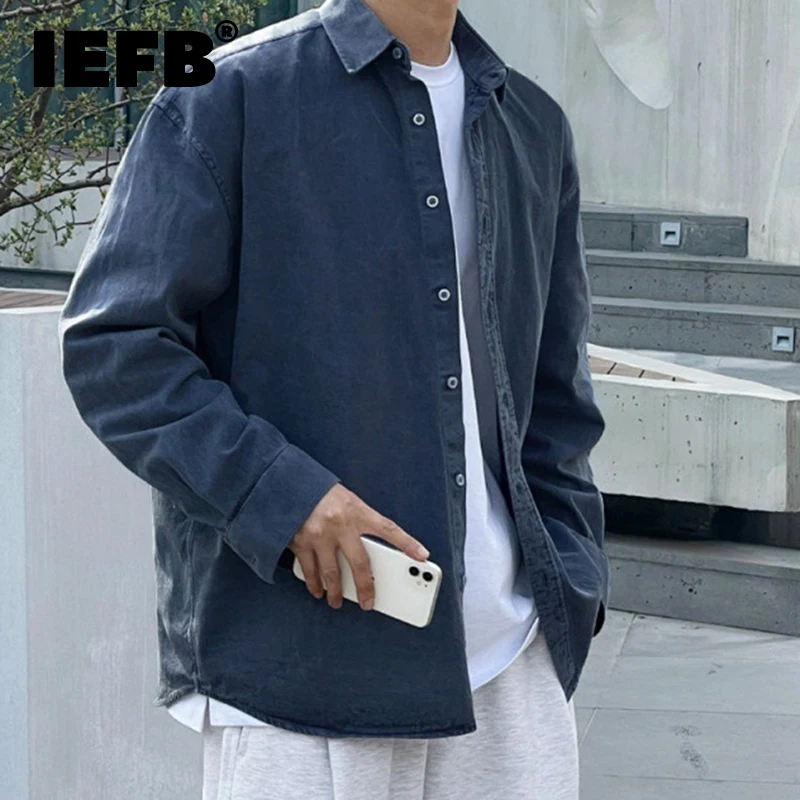 IEFB Fashion Washed Denim Shirt Trend Men's Long Sleeve Cardigan Autumn New Loose Casual Top Korean Style Jean Outerwear 9C1108
IEFB Fashion Washed Denim Shirt Trend Men's Long Sleeve Cardigan Autumn New Loose Casual Top Korean Style Jean Outerwear 9C1108