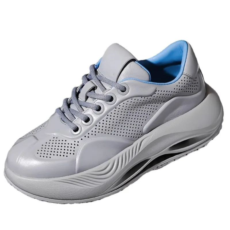 Genuine Cowhide Casual Sports Shoes Men's Trendy Sneakers Increased Thick Soles Dad's Shoes Men's Mesh Breathable Elevated Shoes
Genuine Cowhide Casual Sports Shoes Men's Trendy Sneakers Increased Thick Soles Dad's Shoes Men's Mesh Breathable Elevated Shoes