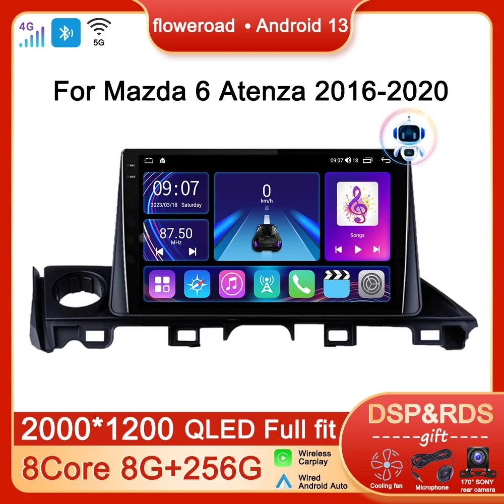 Head Unit Android 13 Car Radio For Mazda 6 Atenza 2016 2017 2018 2019 2020 Multimedia Player Navigation GPS Apple Carplay Stereo
Head Unit Android 13 Car Radio For Mazda 6 Atenza 2016 2017 2018 2019 2020 Multimedia Player Navigation GPS Apple Carplay Stereo