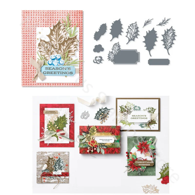 Christmas Leaves Metal Cutting Dies and Clear Stamps For Scrapbooking Paper Handmade Photo Album Card Decoration Embossing Decor
Christmas Leaves Metal Cutting Dies and Clear Stamps For Scrapbooking Paper Handmade Photo Album Card Decoration Embossing Decor