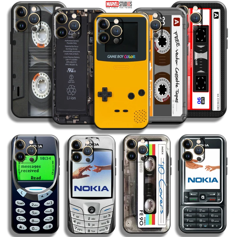 Vintage Cassette Nokia For Apple iPhone 13 12 11 Pro Max Mini X XR XS Max SE 5 5s 6 6S 7 8 Plus Phone Case Funda Black Soft
Vintage Cassette Nokia For Apple iPhone 13 12 11 Pro Max Mini X XR XS Max SE 5 5s 6 6S 7 8 Plus Phone Case Funda Black Soft