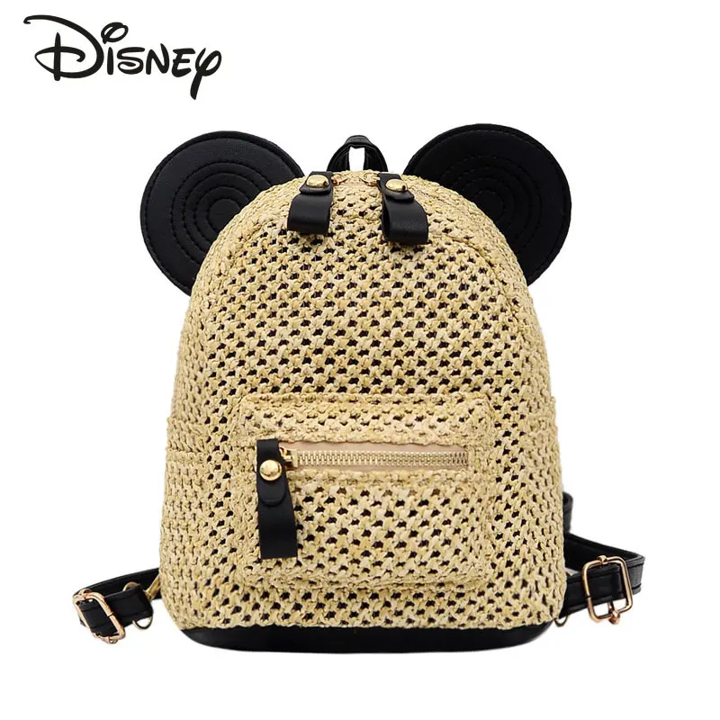 Женский Плетеный мини-рюкзак Disney, многофункциональная соломенная сумка с Микки Маусом для девушек, пляжный дорожный ранец для хранения
Женский Плетеный мини-рюкзак Disney, многофункциональная соломенная сумка с Микки Маусом для девушек, пляжный дорожный ранец для хранения