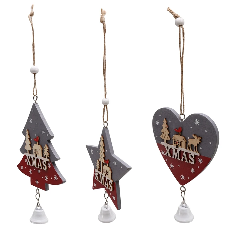 3Pcs Wooden Christmas Tree Ornaments Love Snowflake Merry Christmas Decoration For Home Xmas Gifts Tree Hanging Pendants
3Pcs Wooden Christmas Tree Ornaments Love Snowflake Merry Christmas Decoration For Home Xmas Gifts Tree Hanging Pendants