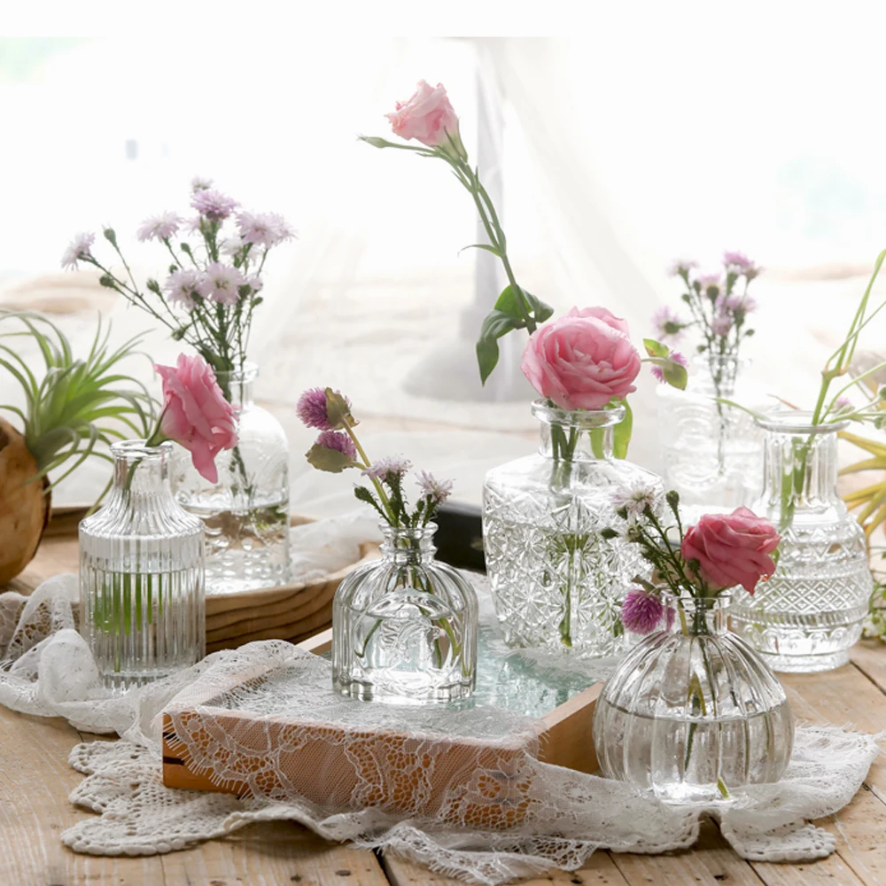 Creative Embossed Transparent Glass Vase Nordic Home Decoration Cachepot For Flowers Desk Decoration Living Room Decoration
Creative Embossed Transparent Glass Vase Nordic Home Decoration Cachepot For Flowers Desk Decoration Living Room Decoration
