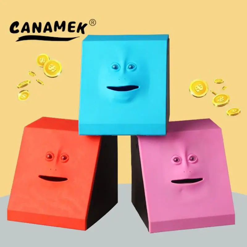 Face Money Pot Money Eating Coin Bank Monkey Saving Box Automatic Coin Savings Facebank Piggy Bank Kids gifts Room Desktop Decor
Face Money Pot Money Eating Coin Bank Monkey Saving Box Automatic Coin Savings Facebank Piggy Bank Kids gifts Room Desktop Decor