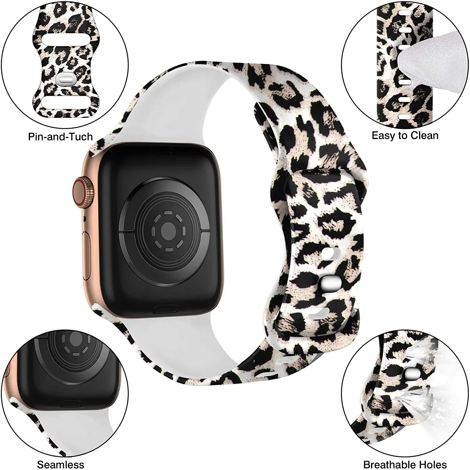 Strap For Apple Watch Band 44mm 42mm 45mm 40mm 38mm 41mm for iWatch Series 7 SE 6 5 4 32 Silicone Floral Printed Pattern Straps
Strap For Apple Watch Band 44mm 42mm 45mm 40mm 38mm 41mm for iWatch Series 7 SE 6 5 4 32 Silicone Floral Printed Pattern Straps