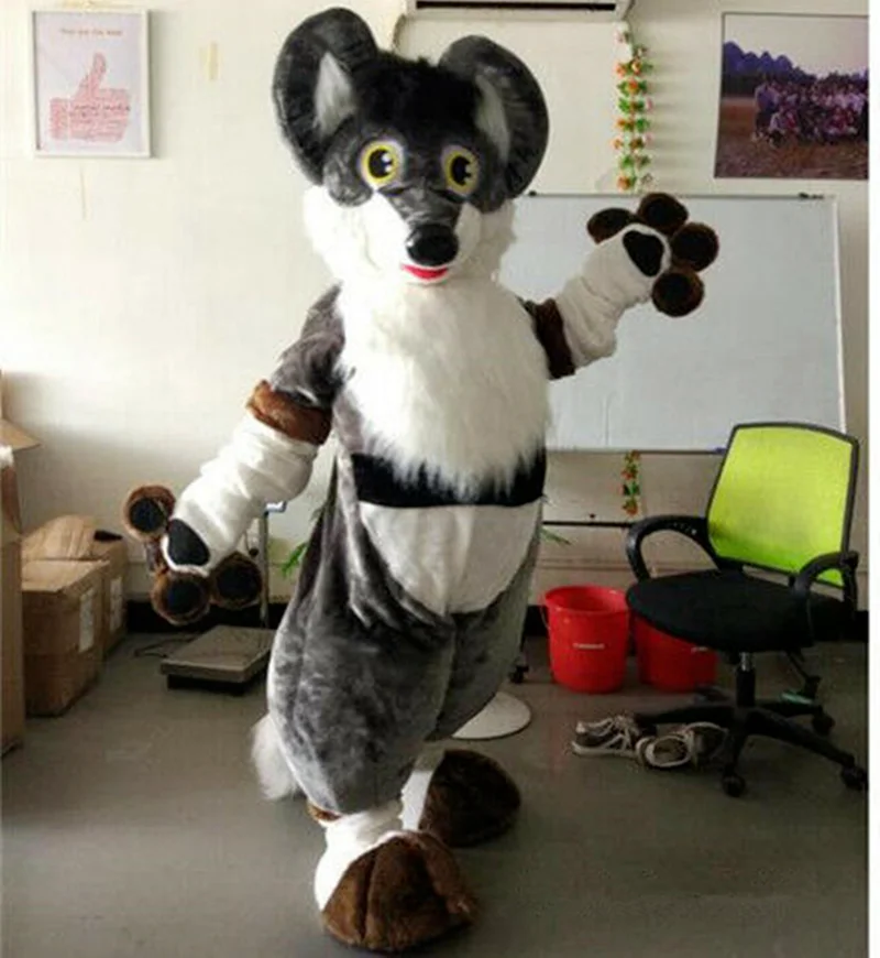 Halloween Long Fur Fox Wolf Fursuit Mascot Costume Suits Gray Husky Adults Outfits Halloween Performance Party Game Fancy Dress
Halloween Long Fur Fox Wolf Fursuit Mascot Costume Suits Gray Husky Adults Outfits Halloween Performance Party Game Fancy Dress