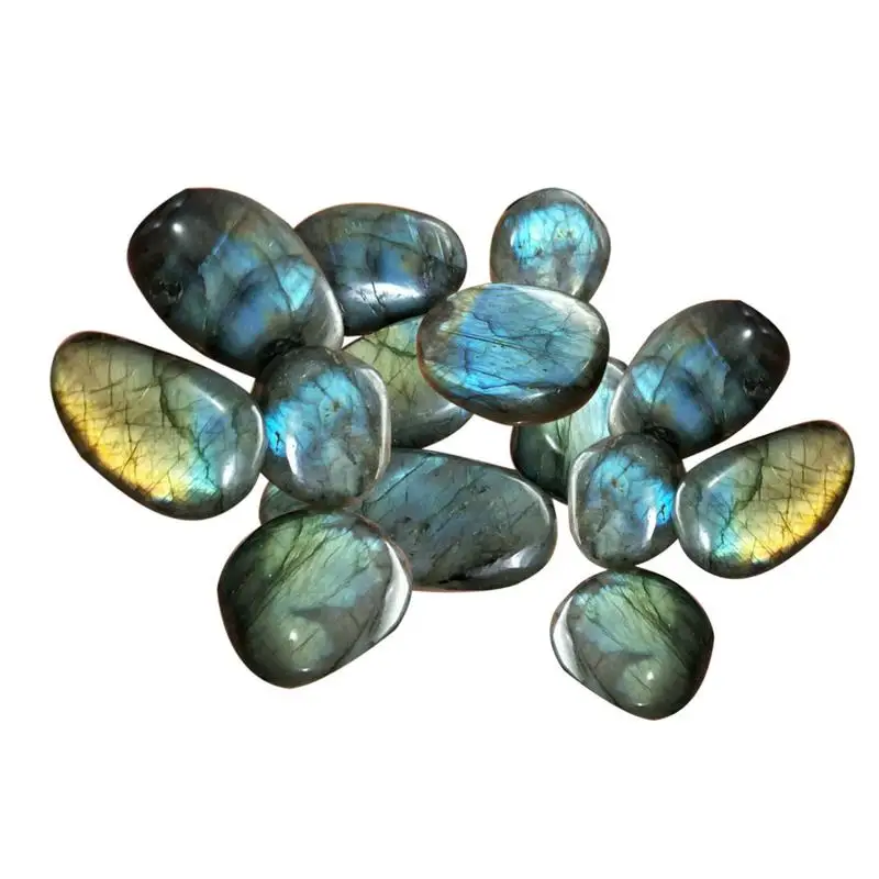 

Natural Crystal Moonstone Raw Gemstone Ornament Polished Quartz Labradorite Handicraft Fish Tank Decorating Stone Healing Stone