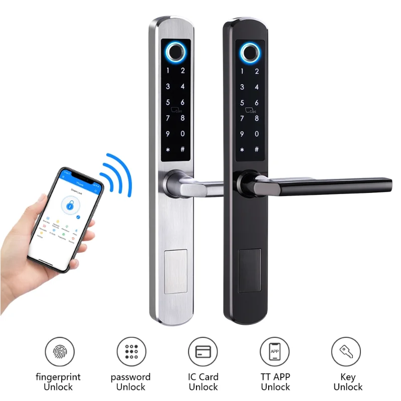 NEWTHEE smart security Intelligent electronic lock WiFi password Pin code Home electronic tuya biometric digital door lock 
NEWTHEE smart security Intelligent electronic lock WiFi password Pin code Home electronic tuya biometric digital door lock