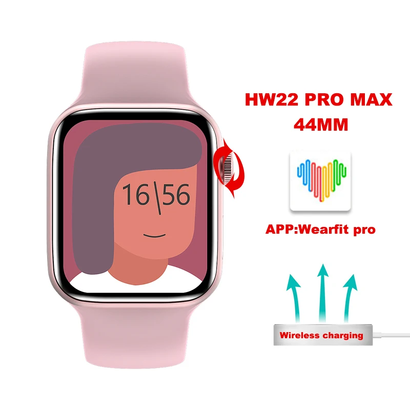 HW22 Pro Max Smart Watch Heart Rate Wireless Charging 44mm Series 6 Bluetooth Call IWO Plus Smartwatch for Men IOS Android PK S7
HW22 Pro Max Smart Watch Heart Rate Wireless Charging 44mm Series 6 Bluetooth Call IWO Plus Smartwatch for Men IOS Android PK S7