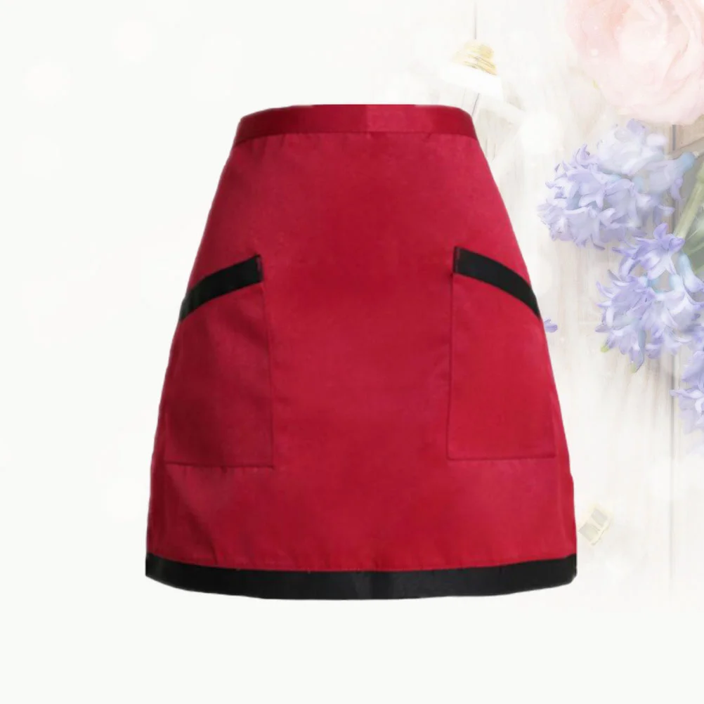 Unisex Half-length Working Apron Waist Apron Short Serving Aprons with Pockets Waiter Workwear Free Size( Rim )
Unisex Half-length Working Apron Waist Apron Short Serving Aprons with Pockets Waiter Workwear Free Size( Rim )