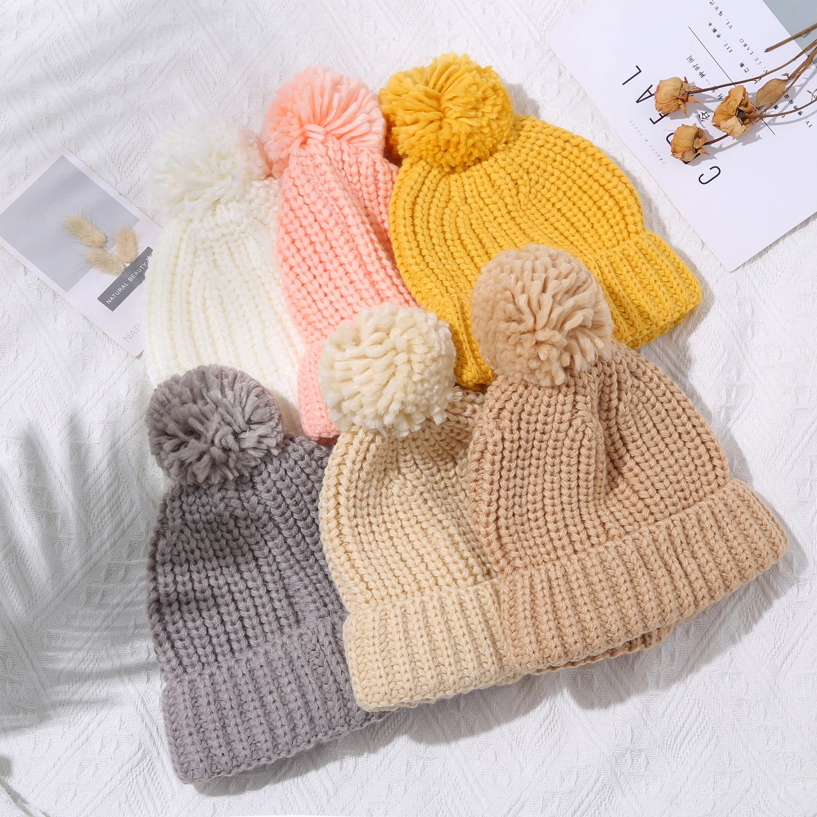 EWODOS Toodler Baby Kids Winter Casual Knit Hat Cute Soft Thickened Solid Color Beanie Warm Winter Cap for Girls Boys
EWODOS Toodler Baby Kids Winter Casual Knit Hat Cute Soft Thickened Solid Color Beanie Warm Winter Cap for Girls Boys