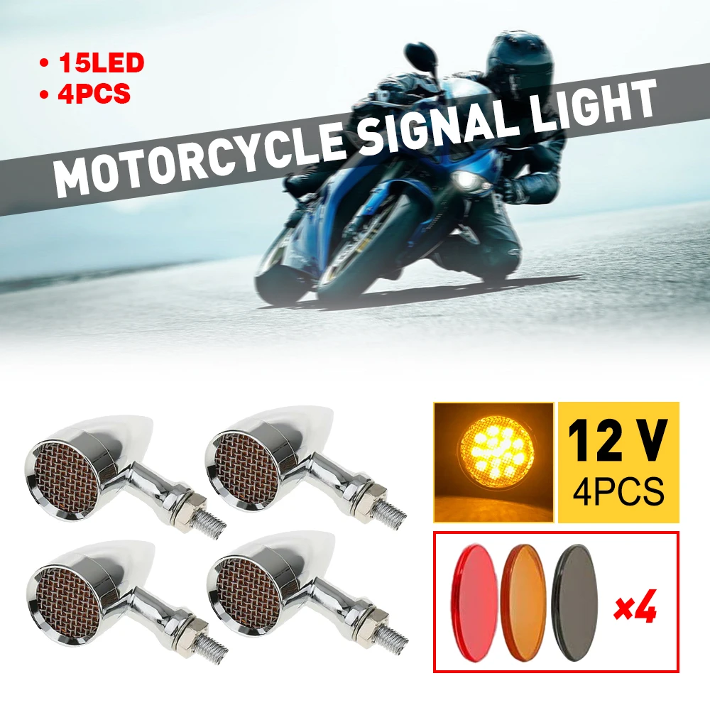 Mini Bullet Bullet Motorcycle LED Turn Signals 12V DRL Running Indicator Light Amber Universal For Honda Suzuki Kawasaki Yamaha
Mini Bullet Bullet Motorcycle LED Turn Signals 12V DRL Running Indicator Light Amber Universal For Honda Suzuki Kawasaki Yamaha