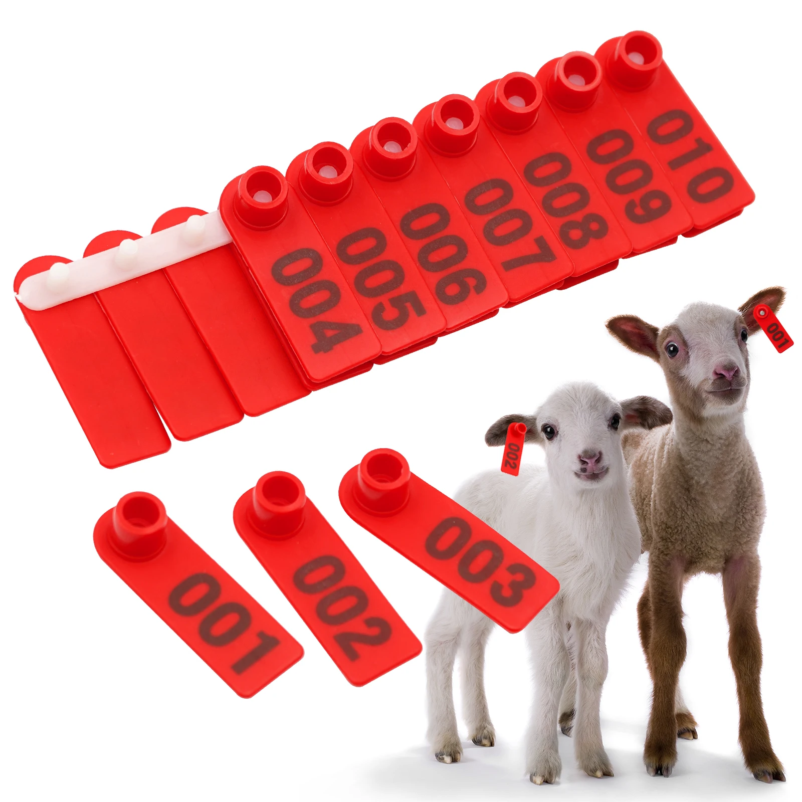 100Pcs Animals Sheep Ear Tag Cards Goat Tag Marker Earrings Numbering of Livestock Earring Cards for Sheep Piercing
100Pcs Animals Sheep Ear Tag Cards Goat Tag Marker Earrings Numbering of Livestock Earring Cards for Sheep Piercing