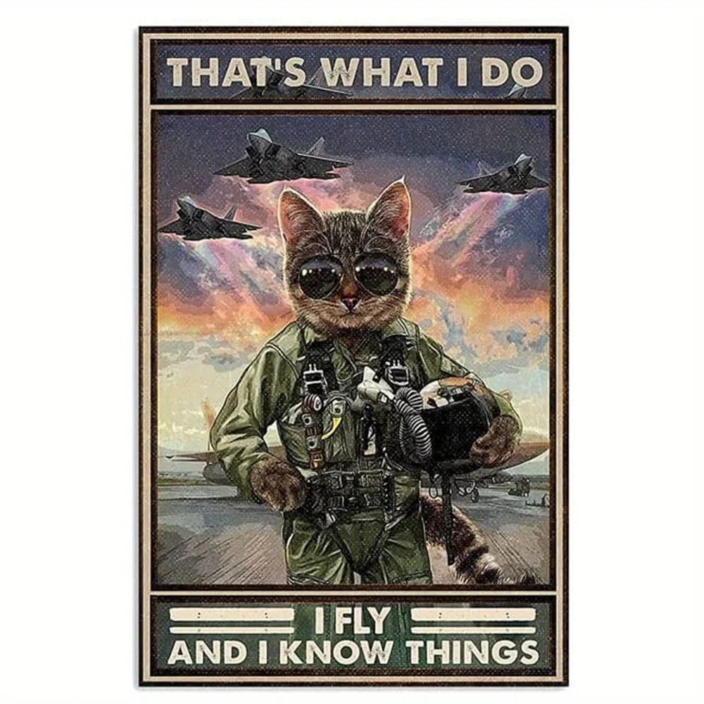 B Chic Funny Cat Metal Aluminum Sign, Vintage Retro Sign for Bedroom Office Living Room Bathroom Wall Art Decor, 8*12 Inch
B Chic Funny Cat Metal Aluminum Sign, Vintage Retro Sign for Bedroom Office Living Room Bathroom Wall Art Decor, 8*12 Inch