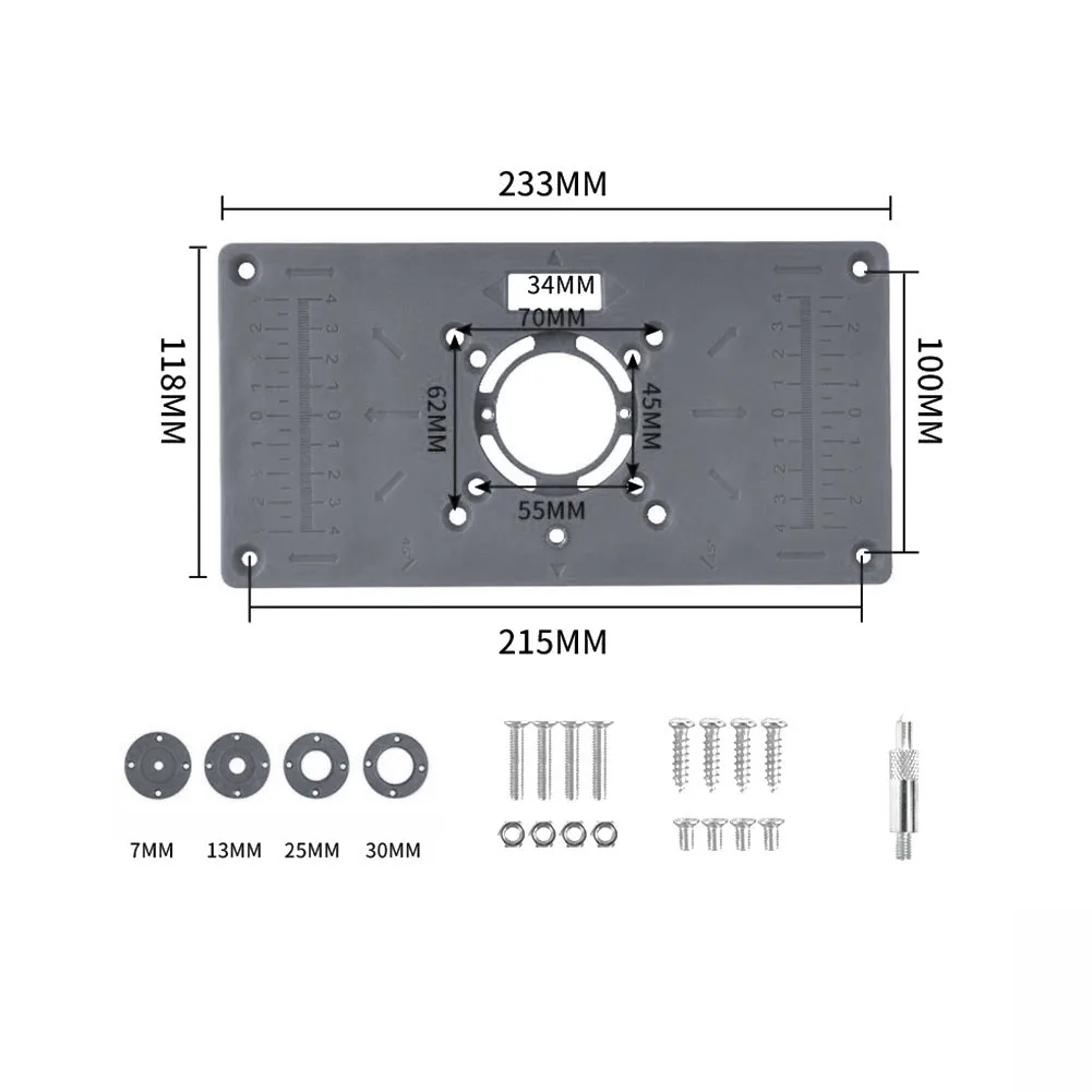 Router Table Plate Plastic Material Precision Trimming and Engraving Tool for Woodwork Perfect for Grooving and Edge Trimming
Router Table Plate Plastic Material Precision Trimming and Engraving Tool for Woodwork Perfect for Grooving and Edge Trimming