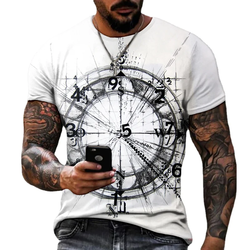 Y2k Spring Summer New Men's 3D Printed Compass T-shirt Hip Hop Style Large Size T-shirt Short Sleeve Round Neck Graphic T-shirt
Y2k Spring Summer New Men's 3D Printed Compass T-shirt Hip Hop Style Large Size T-shirt Short Sleeve Round Neck Graphic T-shirt