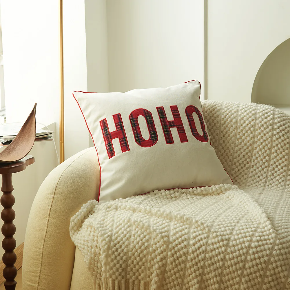 Christmas Cushion Cover 45*45/30*50CM Letter Embroidery Pillowcase Red Plaid Christmas Pillow Covers Decorative Home Decor
Christmas Cushion Cover 45*45/30*50CM Letter Embroidery Pillowcase Red Plaid Christmas Pillow Covers Decorative Home Decor