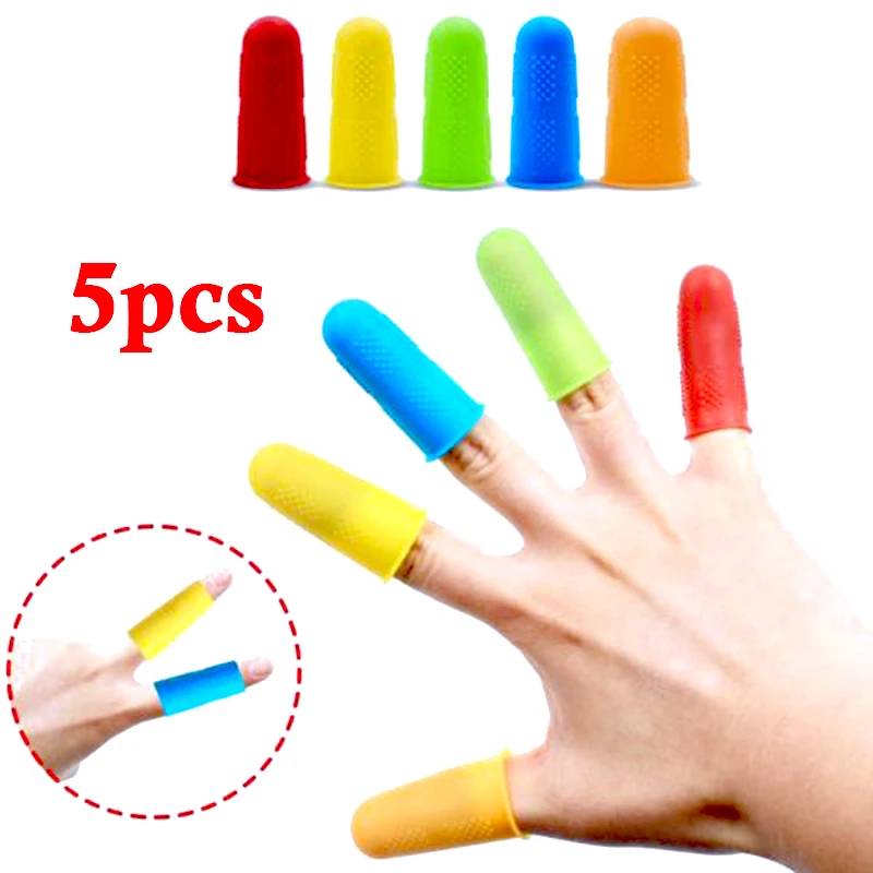 5pcs Silicone Finger Protector Sleeve Cover Anti-cut Heat Resistant Anti-slip Fingers Cover For Cooking Kitchen Tools Anti-slip
5pcs Silicone Finger Protector Sleeve Cover Anti-cut Heat Resistant Anti-slip Fingers Cover For Cooking Kitchen Tools Anti-slip