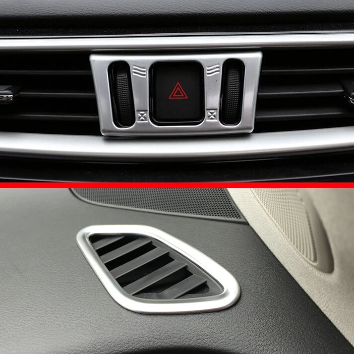 

Для Nissan MURANO 2015-2017 АБС-пластик, жемчуг, хромированный Внутренняя Крышка вентиляционного отверстия кондиционера отделка автомобильные аксессуары наклейки W4