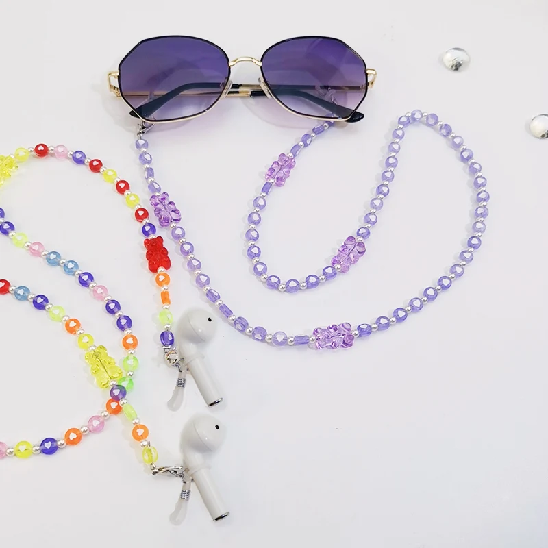 Mask Chain Love Beads Bear Chain Ornament Bluetooth Wireless Anti-Lost Headphones Anti-Lost Chain Hanging Neck Glasses Lanyard
Mask Chain Love Beads Bear Chain Ornament Bluetooth Wireless Anti-Lost Headphones Anti-Lost Chain Hanging Neck Glasses Lanyard