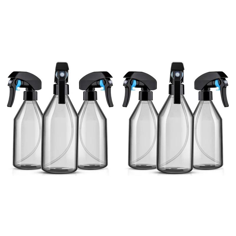 Plastic Spray Bottles For Cleaning Solutions,10OZ Reusable Empty Container With Durable Black Trigger Sprayer, 6Pack
Plastic Spray Bottles For Cleaning Solutions,10OZ Reusable Empty Container With Durable Black Trigger Sprayer, 6Pack