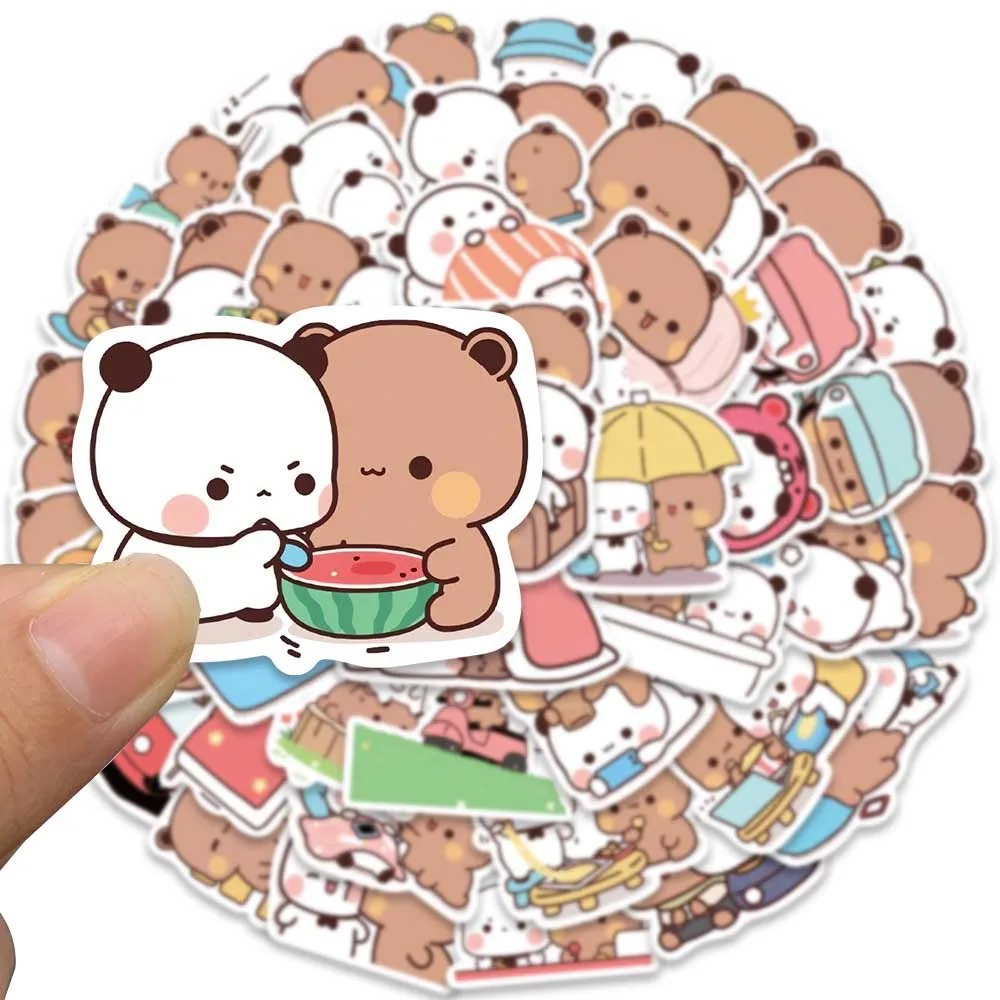 10/50pcs Cartoon Anime Kawaii Bear And Panda Stickers Waterproof PVC for Water Bottle Laptop Skateboard Scrapbook Luggage Toys
10/50pcs Cartoon Anime Kawaii Bear And Panda Stickers Waterproof PVC for Water Bottle Laptop Skateboard Scrapbook Luggage Toys