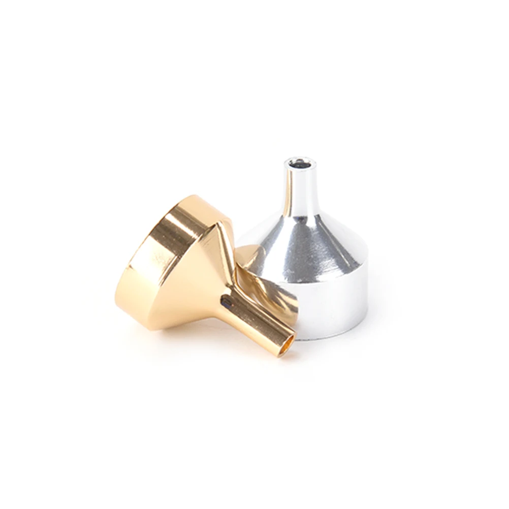 Metal Small Aluminum Mini Funnel For Perfume Transfer Diffuser Bottle Mini Liquid Oil filling Lab 
Metal Small Aluminum Mini Funnel For Perfume Transfer Diffuser Bottle Mini Liquid Oil filling Lab