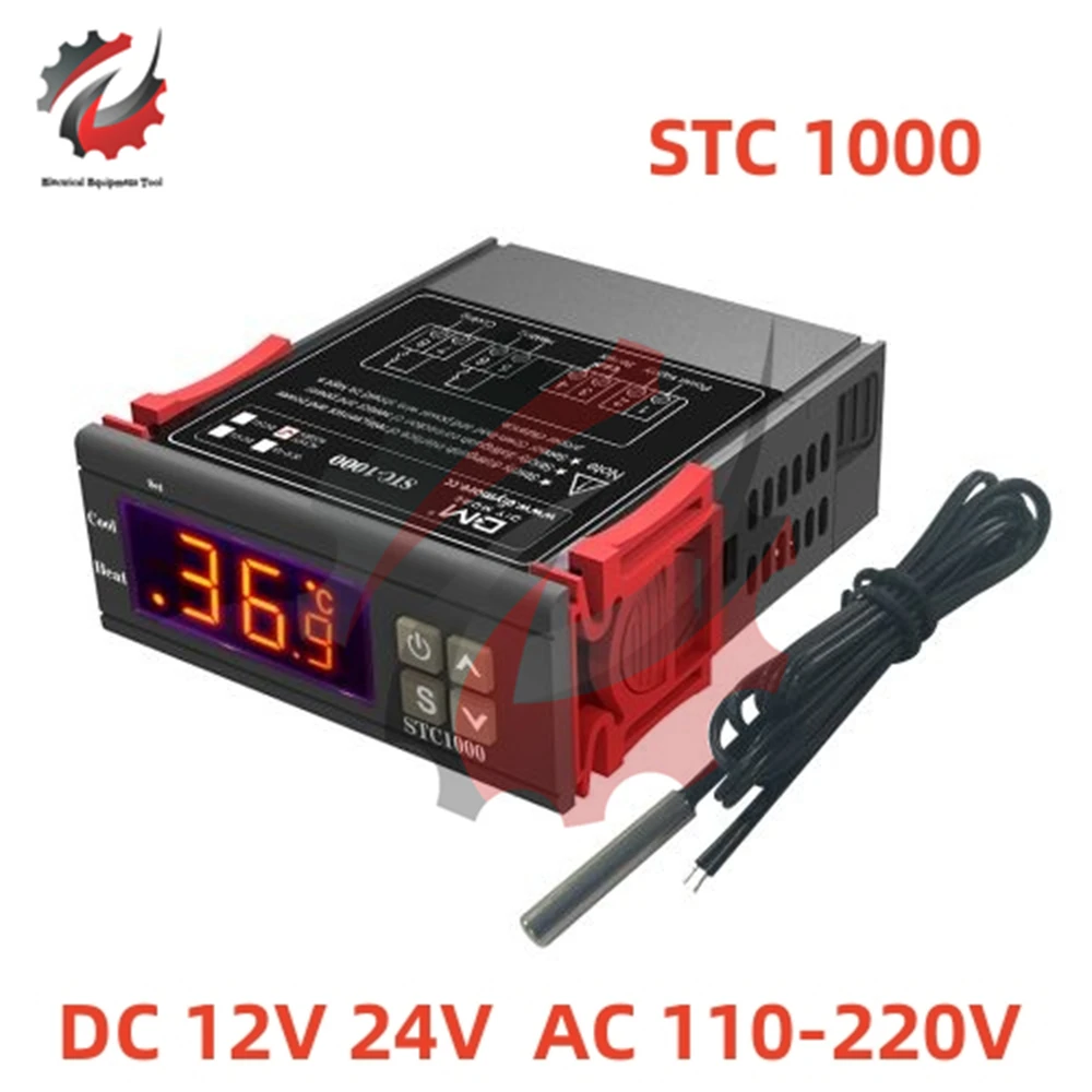 STC-1000 Temperature Controller DC12V 24V AC 220V LED Dual Digital Thermostat Two Relay Output Thermoregulator Heating Cooling
STC-1000 Temperature Controller DC12V 24V AC 220V LED Dual Digital Thermostat Two Relay Output Thermoregulator Heating Cooling