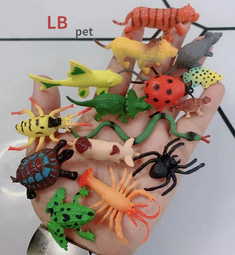 Pet Supplies Simulation Insect Ornament Mini Animal Model PVC Turtle Frog Marine Life Toy Small Pet Decoration Craft
Pet Supplies Simulation Insect Ornament Mini Animal Model PVC Turtle Frog Marine Life Toy Small Pet Decoration Craft