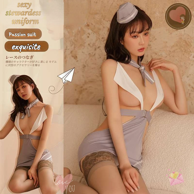 Erotic Cute Lingerie Pure Desire Stewardess Cosplay Uniform Temptation Bed Passion Suit Sexy Pajamas Hollow Dress Yukata Costume
Erotic Cute Lingerie Pure Desire Stewardess Cosplay Uniform Temptation Bed Passion Suit Sexy Pajamas Hollow Dress Yukata Costume