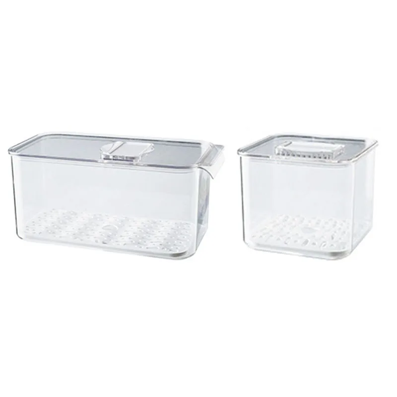 LBER Fresh-Keeping Box Plastic Transparent Drain Refrigerator Storage Box With Lid Fruit And Vegetable Fresh-Keeping Box
LBER Fresh-Keeping Box Plastic Transparent Drain Refrigerator Storage Box With Lid Fruit And Vegetable Fresh-Keeping Box