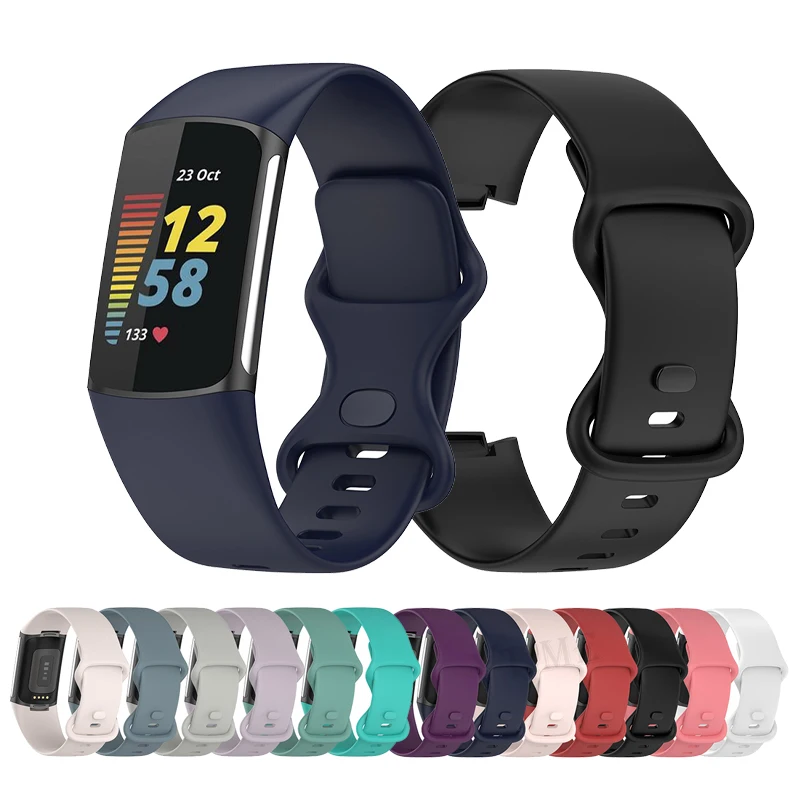 

Ремешок мягкий из ТПУ для фитнес-браслета Fitbit Charge 5