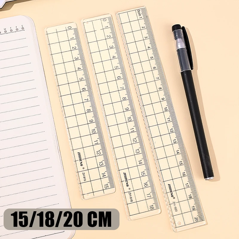 3 Level Ruler 15/18/20cm Transparent Plastic Ruler Drawing Art Measuring Tools Student Desk Stationery School Office Supplies
3 Level Ruler 15/18/20cm Transparent Plastic Ruler Drawing Art Measuring Tools Student Desk Stationery School Office Supplies